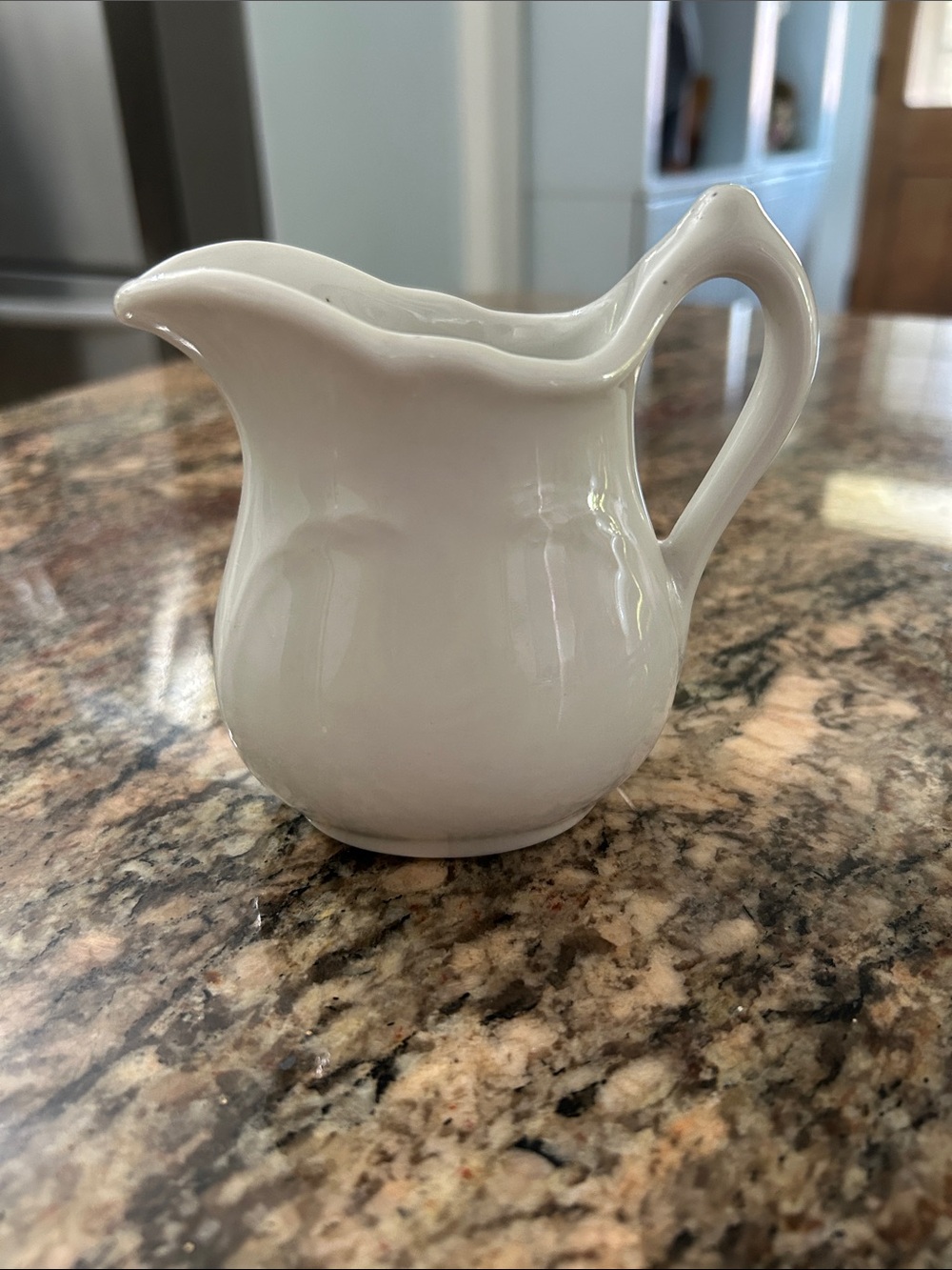 Sterling Vintage Classic White Ceramic Creamer Pitcher - Home Dining